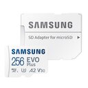 ATMINTIES kortelė Samsung 256GB mikro SD EVO, 10 klasė, 130MB/s