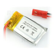 RECHARGEABLE BATTERY Li-Po 3.7V 250mAh 6x17x30mm with JST connector