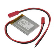 RECHARGEABLE BATTERY Li-Po 3.7V 550mAh 5x30x40mm with JST connector