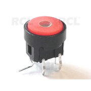 MICROSWITCH OFF-(ON) 12V 0.05A round 10mm orange