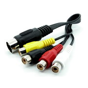 CABLE 4RCA(S)-DIN 5pin(P) 0.2m