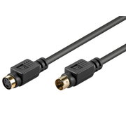 CABLE SVHS 4pin (M) - (F), 1.5m, gold-plated