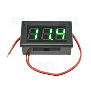 VOLTMETER - MODULE 0.56" LED green, AC 70-500V, with housing, 2 wires