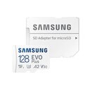 ATMINTIES kortelė Samsung 128GB mikro SD EVO, 10 klasė, 130MB/s