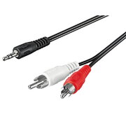 CABLE 2xRCA (P) <-> 3.5mm (P) stereo 0.5 m